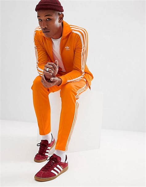 herren trainingsanzug orange adidas|adidas originals anzug herren rot.